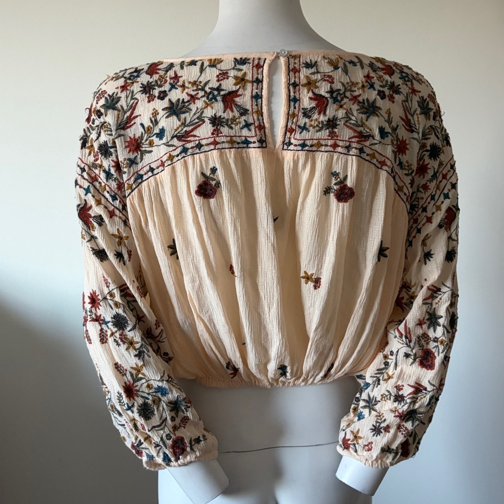 Free People Wild Flower Blouse Size SP - Picture 6 of 12